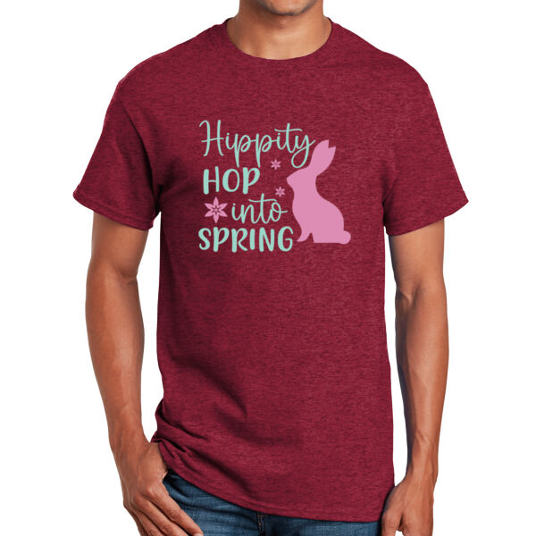 Happy Easter Vibes|Best Easter|Bunny Ears|Vintage Spring Rabbit & Eggs|Short Sleeve Cotton Tee for Unisex Thumbnail