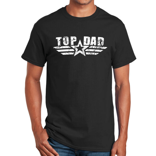 Top Dad 100% Cotton Unisex Short Sleeve T-Shirt. Thumbnail