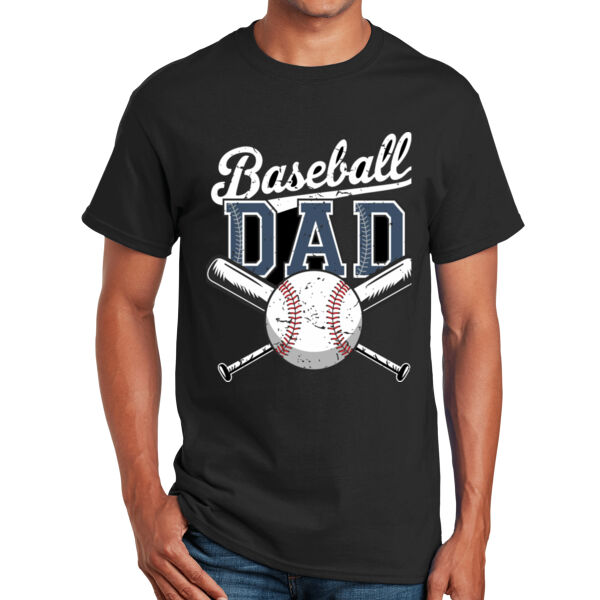 Baseball Dad 100% cotton Unisex Short Sleeve T-Shirt  Thumbnail
