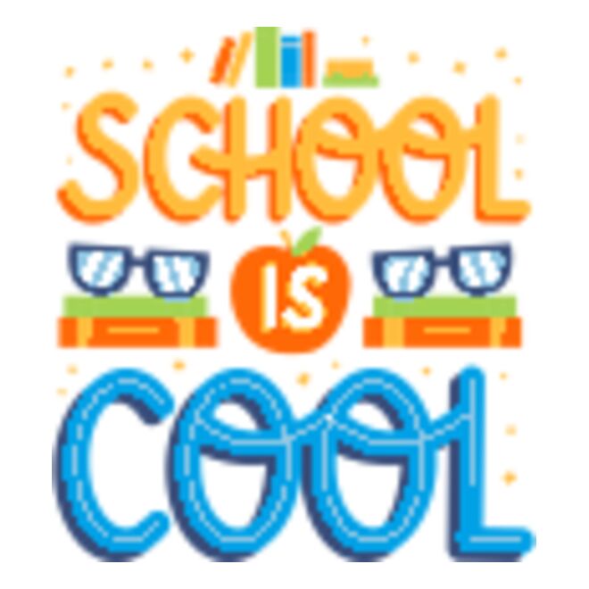 Back to School - School is Cool Clipart Thumbnail