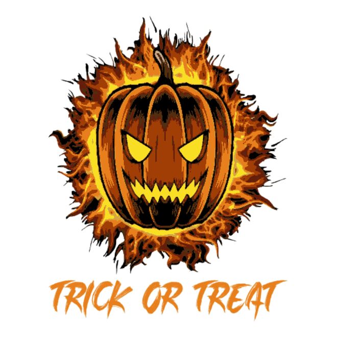 Halloween Trick or Treat Pumpkin Clipart Thumbnail