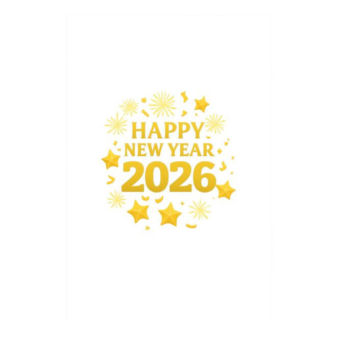 Happy New Year 2026 Clipart Thumbnail