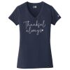 Women's Heritage Blend V Neck Tee Thumbnail