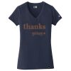 Women's Heritage Blend V Neck Tee Thumbnail