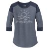 Women's Heritage Blend 3/4 Sleeve Baseball Raglan Tee Thumbnail