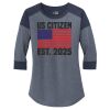 Women's Heritage Blend 3/4 Sleeve Baseball Raglan Tee Thumbnail