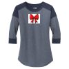 Women's Heritage Blend 3/4 Sleeve Baseball Raglan Tee Thumbnail