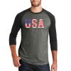 Heritage Blend 3/4 Sleeve Baseball Raglan Tee Thumbnail